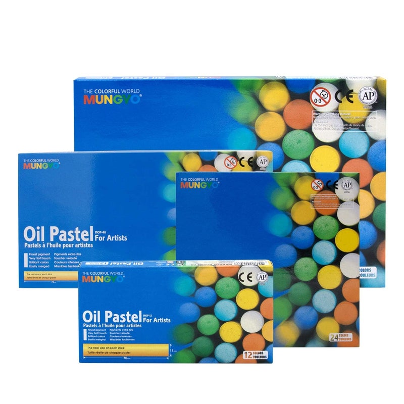 Mungyo Oil Pastels in Assorted Colours - 11 x 70 mm (Pack of 48) - Image 5